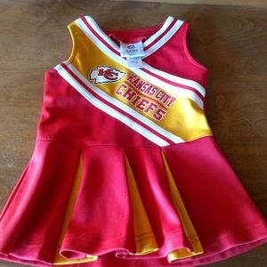 KC chiefs toddler cheerleader uniform 12mo